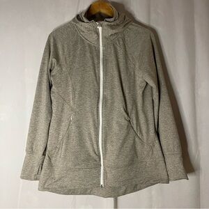 Eddie Bauer FULL‎ ZIP HOODIE SWEATSHIRT women XL BROWN